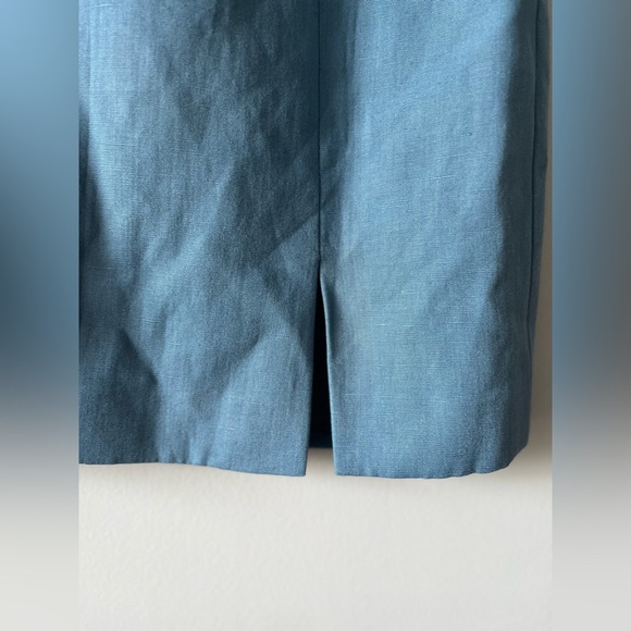 Carriere Blue Linen Mini Skirt - Picture 8 of 10